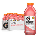 Gatorlyte pack frontal muestra 12 botellas y ventaja de rehidratación rápida