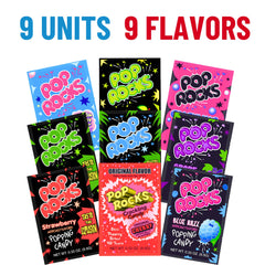 Gaudum Pop Rocks textura en primer plano que destaca el efecto crujiente y divertido