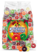 GEEOOLLAH bolsa frontal mostrando mezcla de sabores y colores, ideal para fiestas