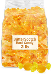GEEOOLLAH tubo frontal con caramelos butterscotch dorados, fácil almacenaje