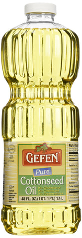 Gefen botella frontal mostrando etiqueta kosher y uso claro