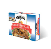 GEISHA vieiras ahumadas lata frontal, conveniencia y sabor