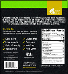 General Nature detalle de textura fina de Wonder Wraps, fácil enrollar