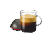 Generic Fortado Decaffeinato paquete frontal mostrando 10 cápsulas y ventaja de sabor intenso