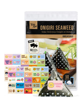 Generic paquete frontal de algas nori para onigiri con 50 hojas y pegatinas