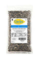 Gerbs primer plano de semillas crudas con textura natural