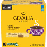 GEVALIA frente del paquete mostrando marca y diseño, conveniencia inmediata