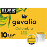 Gevalia frente de caja Colombia 10 unidades muestra diseño y conveniencia