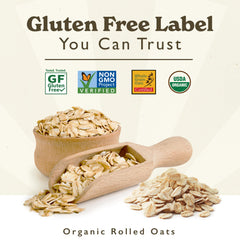 GF Harvest avena usada en galletas caseras, versátil para repostería saludable