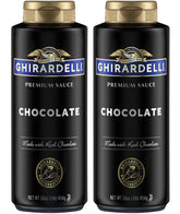 Ghirardelli botella frontal mostrando etiqueta premium y facilidad de uso