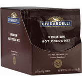 Ghirardelli frente del empaque mostrando 15 sobres y presentación premium