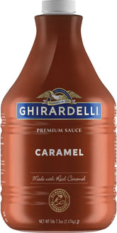 Ghirardelli frente del envase mostrando tamaño grande y uso profesional