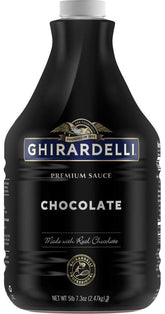 Ghirardelli envase frontal mostrando etiqueta y tamaño para uso profesional