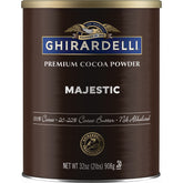 Ghirardelli frente del envase mostrando la marca y presentación de 2 lb