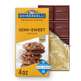 Ghirardelli envase frontal del pack mostrando las barras y conveniencia