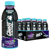 GHOST botella frontal Welch’s Grape mostrando diseño y beneficios hidratantes