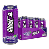 GHOST bote frontal del pack Welch's Grape mostrando la marca y sabor