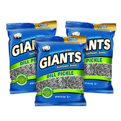 GIANTS bolsa frente con semillas sabor dill pickle, atractivo visual y conveniencia