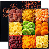 Gifted Sweets canasta frontal mostrando colores vibrantes y atractivo regalo