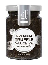 GL TRUFFLE GOURMET LINE frasco frontal mostrando la salsa de trufa para uso inmediato