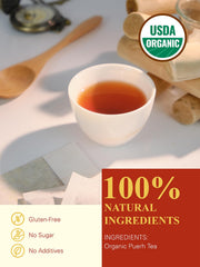 GLDNT primer plano de bolsita de fibra vegetal sin blanquear para infusión limpia