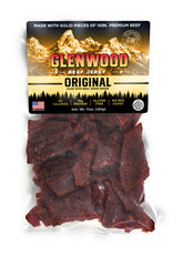 Glenwood Snacks paquete frontal 10oz mostrando etiqueta original y cierre resellable