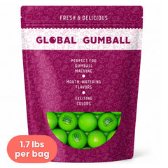 Global Gumball detalle de textura que ilustra recubrimiento resistente