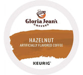 Gloria Jean's empaque frontal de 24 K-Cups con aroma avellana y conveniencia