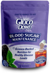GLUCODOWN vista frontal del envase mostrando diseño y 45 porciones