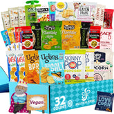 Gluten Free Palace caja frontal con 32 snacks para regalo práctico