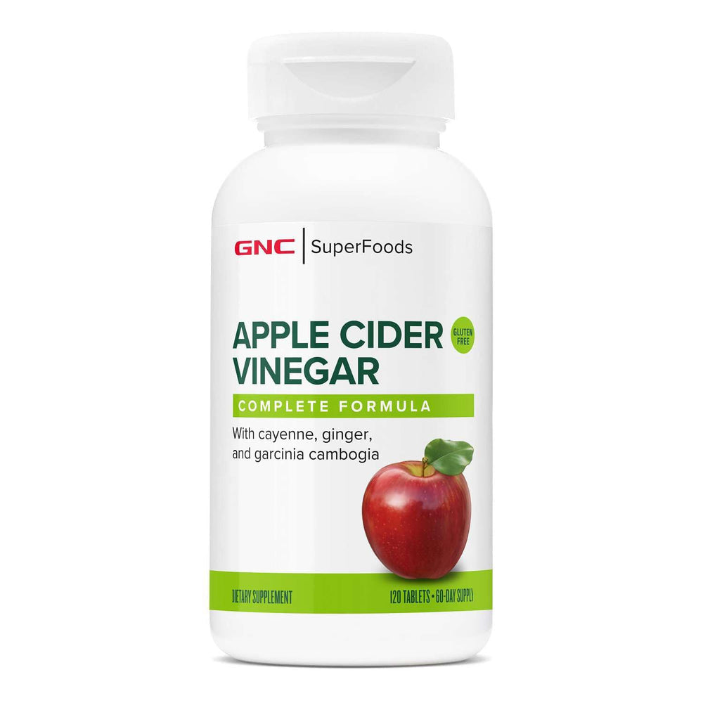 GNC SuperFoods frasco frontal mostrando 120 cápsulas y diseño claro