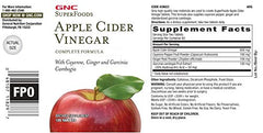 Etiqueta GNC SuperFoods con ingredientes y tabla nutricional legible