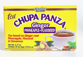 GN+Vida empaque frontal del té Chupa Panza mostrando bolsitas y beneficios