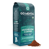 GO MENTAL empaque frontal mostrando mezcla 14 hongos con beneficio de sabor