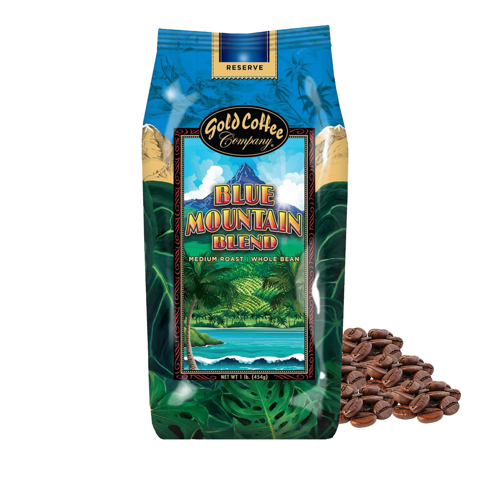 Gold Coffee Company paquete frontal mostrando diseño y frescura