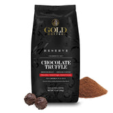 Gold Coffee Company paquete frontal mostrando sabor Chocolate Truffle y atractivo visual