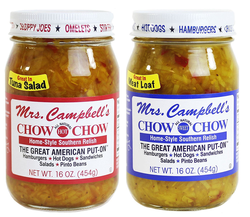GOLDING FARMS frascos Mrs. Campbell's Chow Chow pack frontal, presentación lista para servir