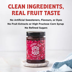 Good Good frasco junto a cucharas para comparar tamaño y porciones