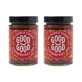 Good Good envase frontal de mermelada de fresa, aspecto apetitoso y sin azúcar