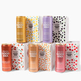 Good Idea caja frontal de 30 latas mostrando la variedad y conveniencia