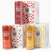 Good Idea pack 18 latas vista frontal mostrando variedad y conveniencia
