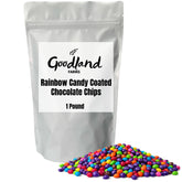 Goodland Farms bolsa frontal 1 lb mostrando chips coloridos y resellable