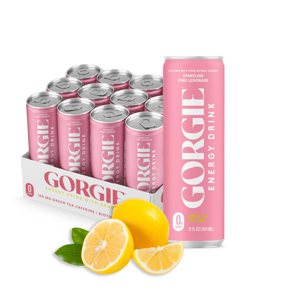 GORGIE lata frontal mostrando diseño y atractivo refrescante