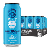 Gorilla Mind lata frontal Blue Raspberry mostrando diseño y atractivo