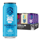 Gorilla Mind lata frontal mostrando diseño y beneficios energéticos