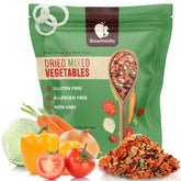 Gourmanity frente del paquete mostrando 5 lb y el cierre resellable, ahorro de tiempo