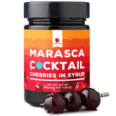 Gourmanity frasco frontal de cerezas Marasca en almíbar listo para usar