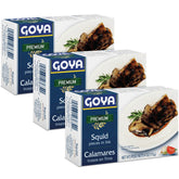 Goya calamares en tinta vista frontal de la lata, conveniencia instantánea