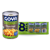 Goya garbanzos orgánicos en lata frontal mostrando etiqueta y beneficio práctico