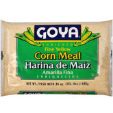 Goya harina de maíz frente del paquete muestra marca y peso para elección clara